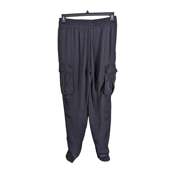 Womens Cargo Jogger Pants Size Medium Black Pull On Lightweight Rudsak - Picture 4 of 6